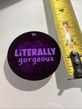 “LiTERALLY gorgeous” Purple Resin Circle